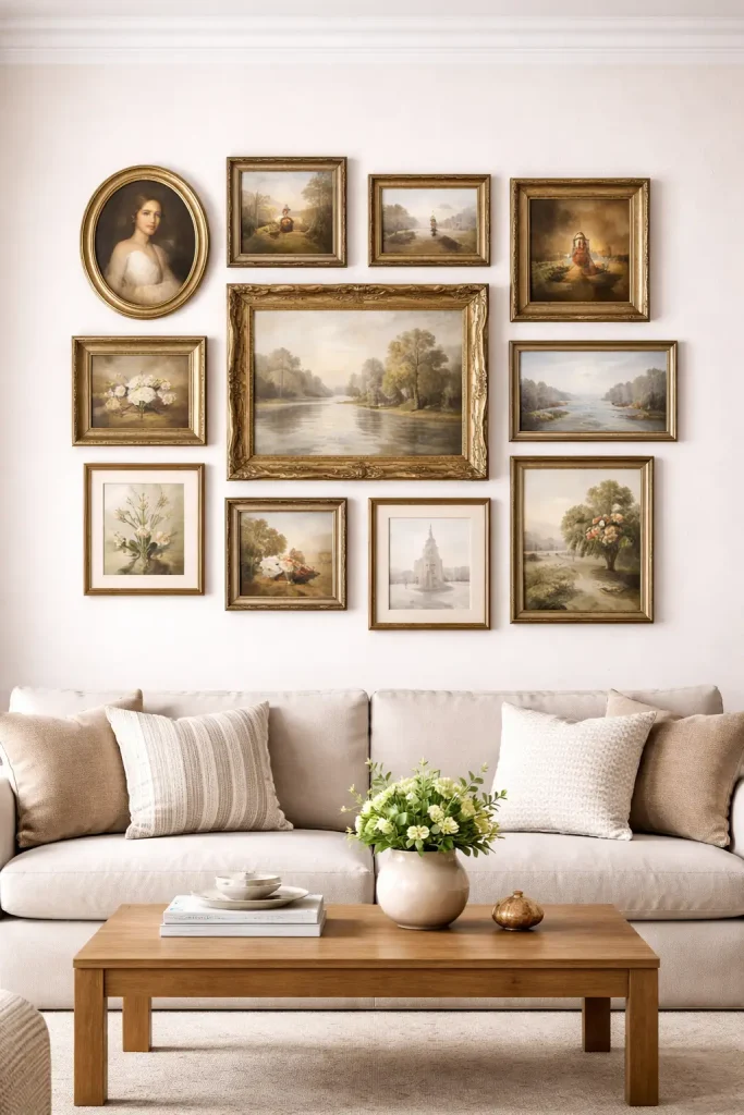  Mix Vintage Frames for a Timeless Gallery Wall