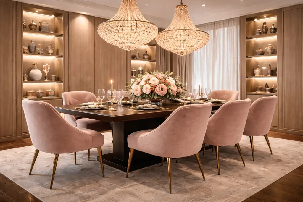 Terracotta Sunset Warmth — Terracotta Earthy Dining Room