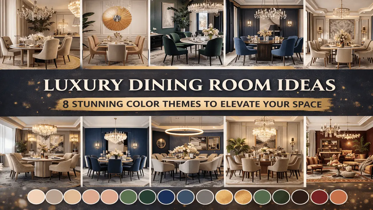 Luxury Dining Room Ideas 8 Stunning Color Themes to Elevate Your Space
