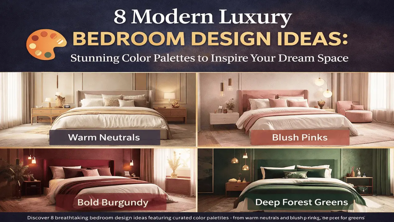 Modern Luxury Bedroom Design Ideas Stunning Color Palettes to Inspire Your Dream Space