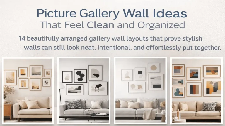 Picture Gallery Wall Ideas That Feel Clean and Organized