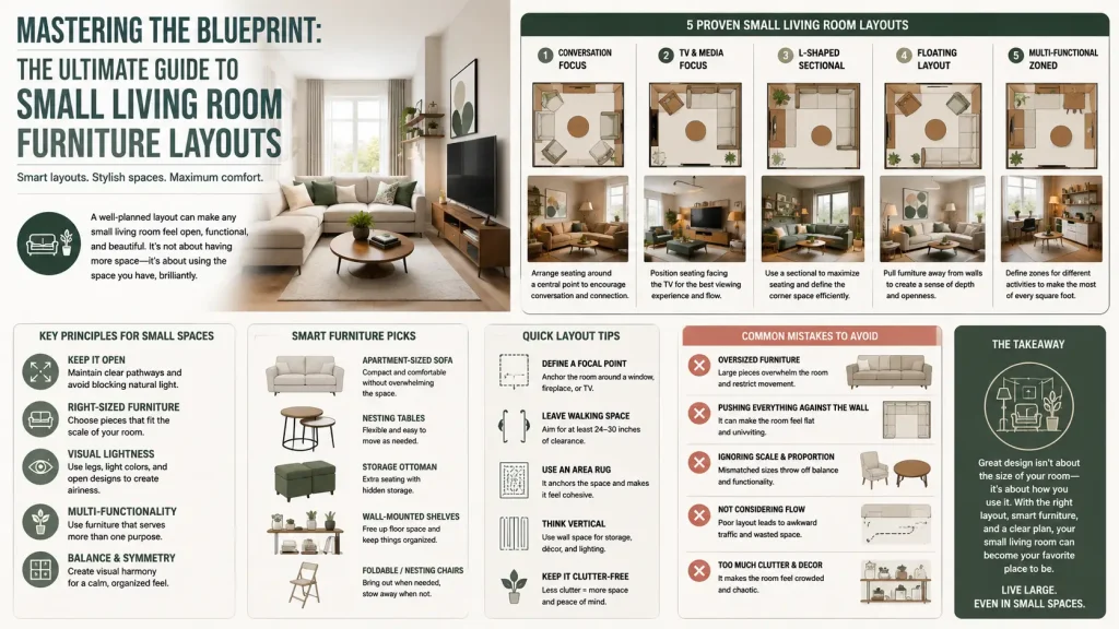 The Ultimate Guide to Small Living Room Furniture Layouts