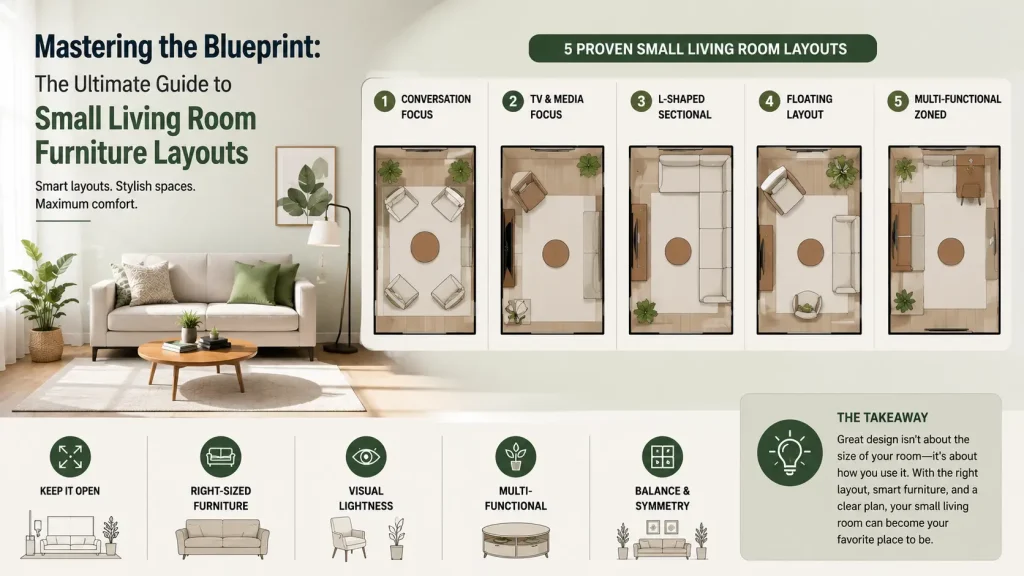 The Ultimate Guide to Small Living Room Furniture Layouts