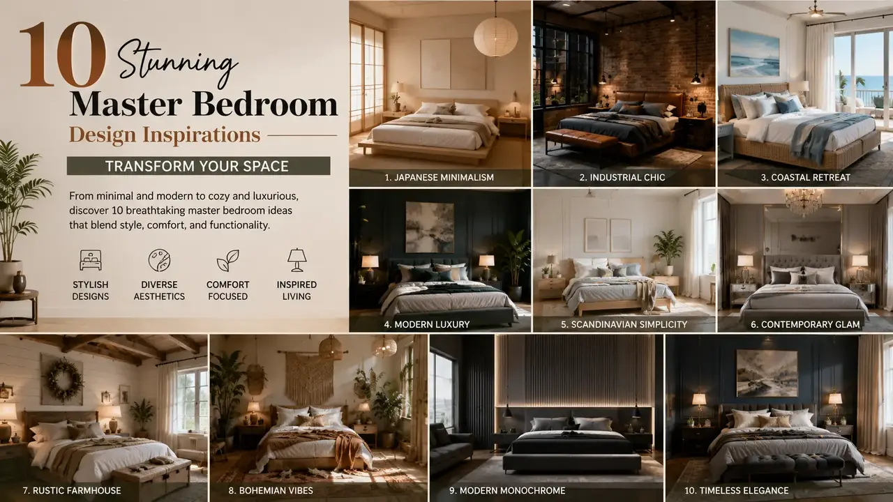 Master Bedroom Design Inspirations to Transform Your Space