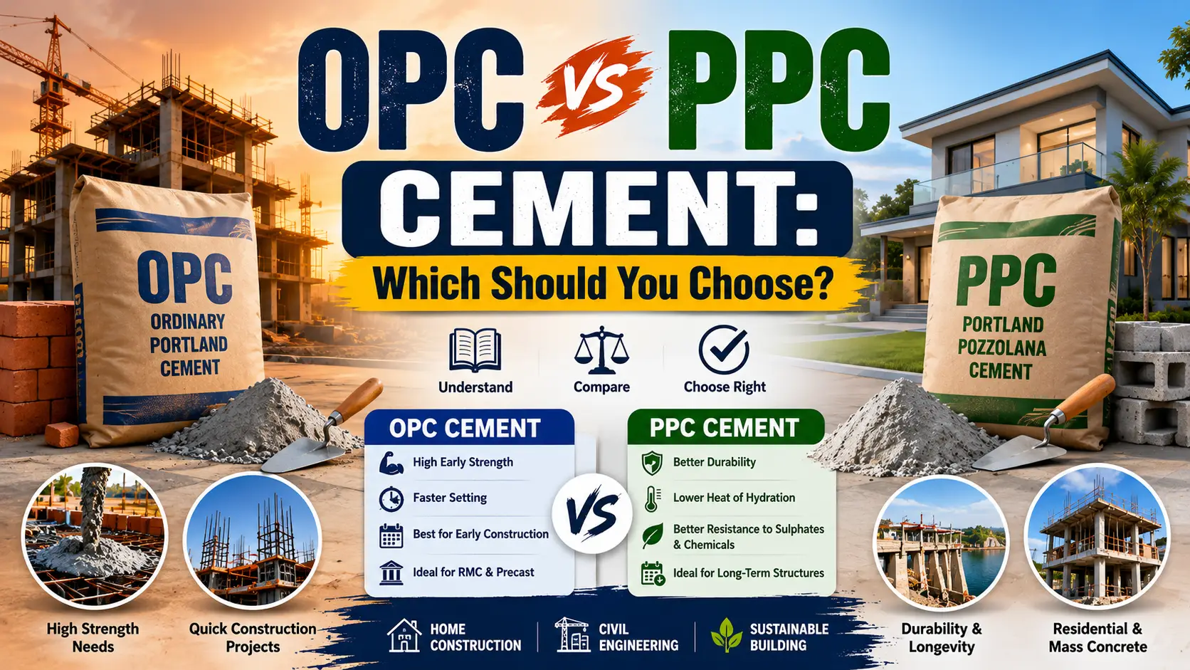 OPC vs PPC Cement
