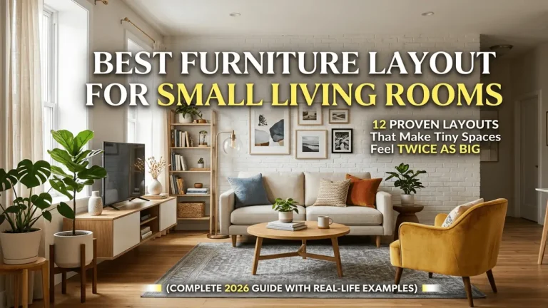Best Furniture Layout for Small Living Rooms