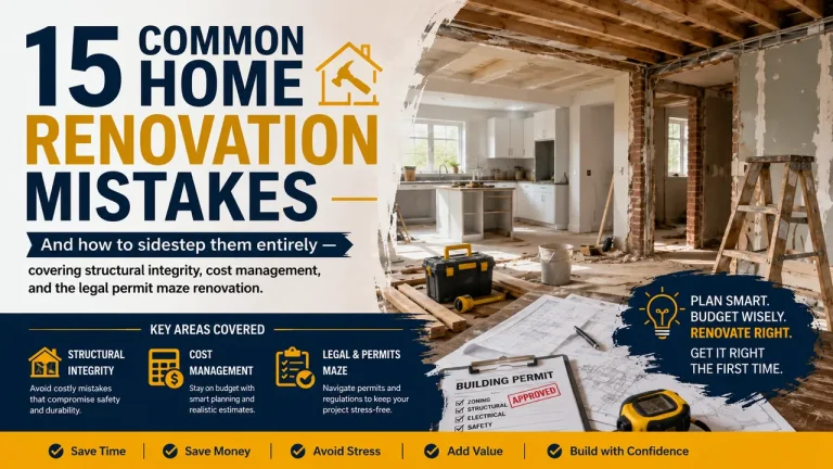15 Common Home Renovation Mistakes